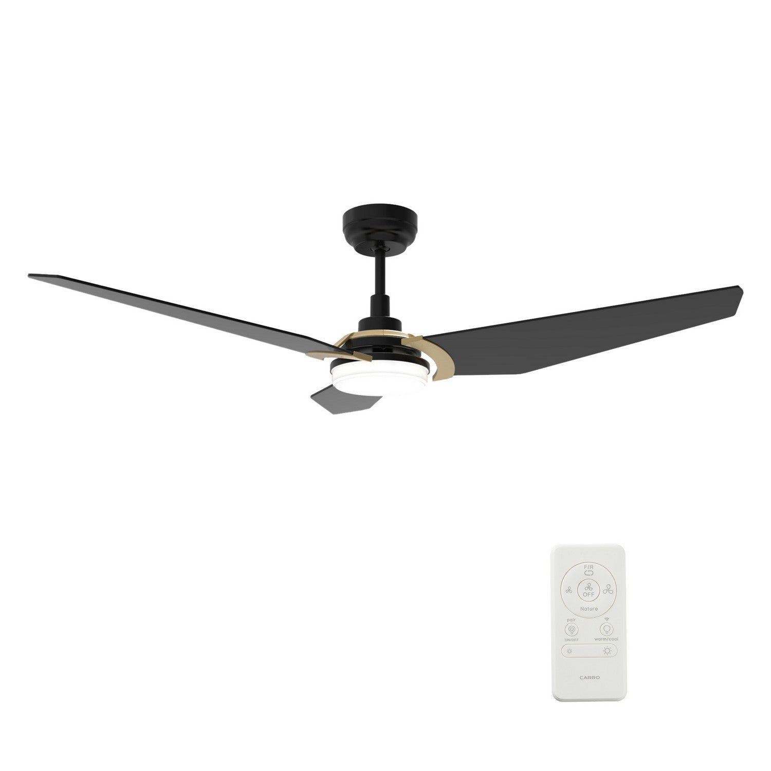 Carro - VS563B-L12-B2-1G - 56"Smart Ceiling Fan - Kaj - Black