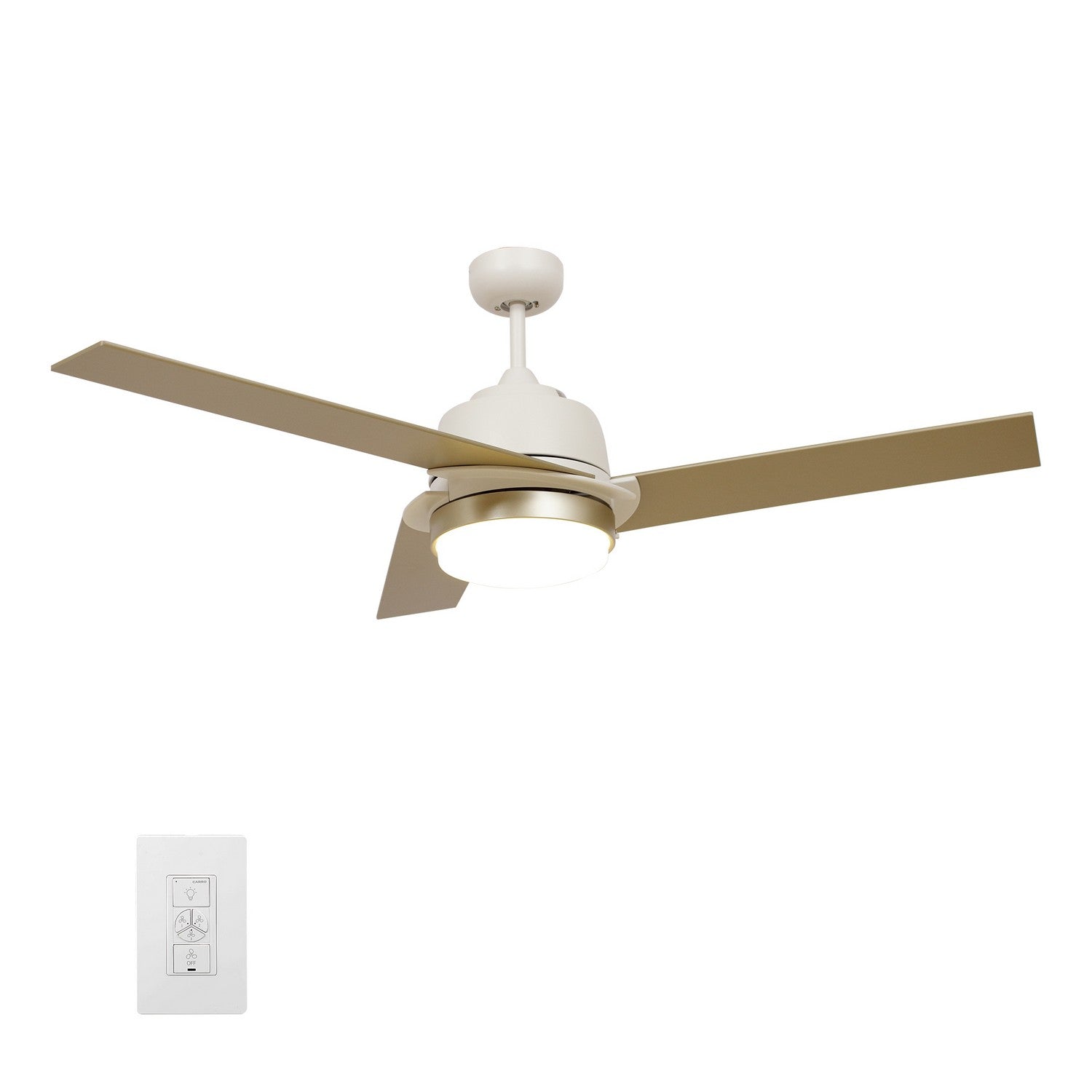 Carro - VWGS-523A1-L12-WL-1 - 52"Smart Ceiling Fan - Aeryn - White