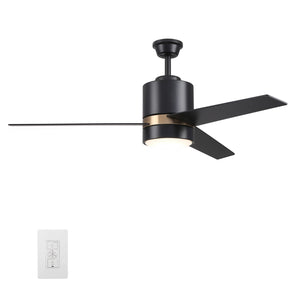 Carro - VWGS-523A-L11-B2-1G - 52"Smart Ceiling Fan - Raiden - Black