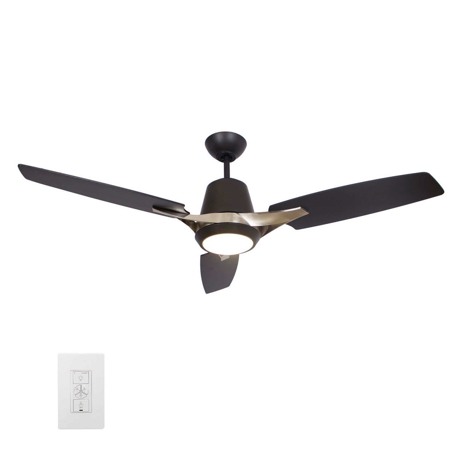 Carro - VWGS-523F-L12-B2-1 - 52"Smart Ceiling Fan - Eunoia - Black