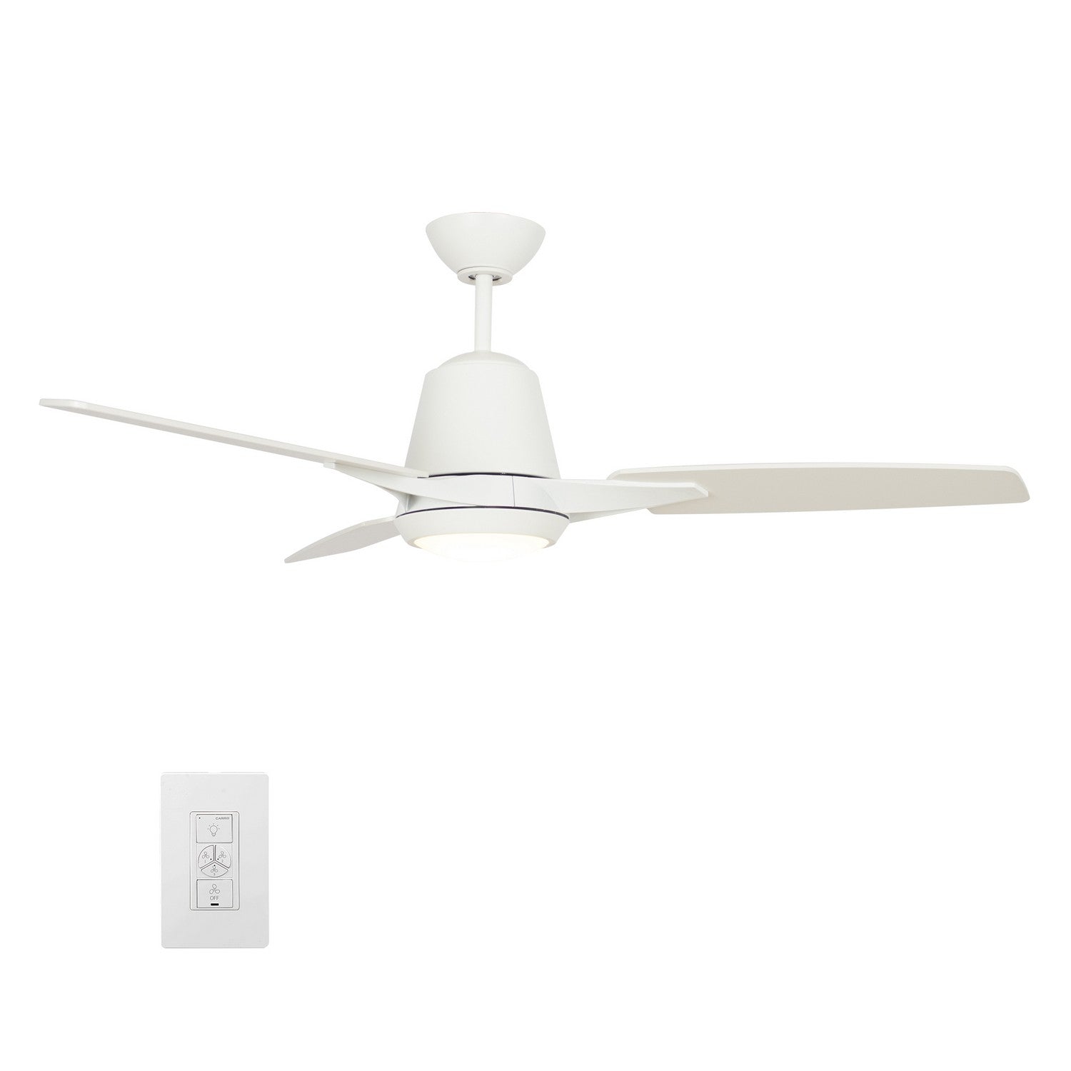 Carro - VWGS-523F-L12-W1-1 - 52"Smart Ceiling Fan - Eunoia - White