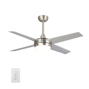 Carro - VWGS-524C-L11-SC-1 - 52"Smart Ceiling Fan - Neva - Silver