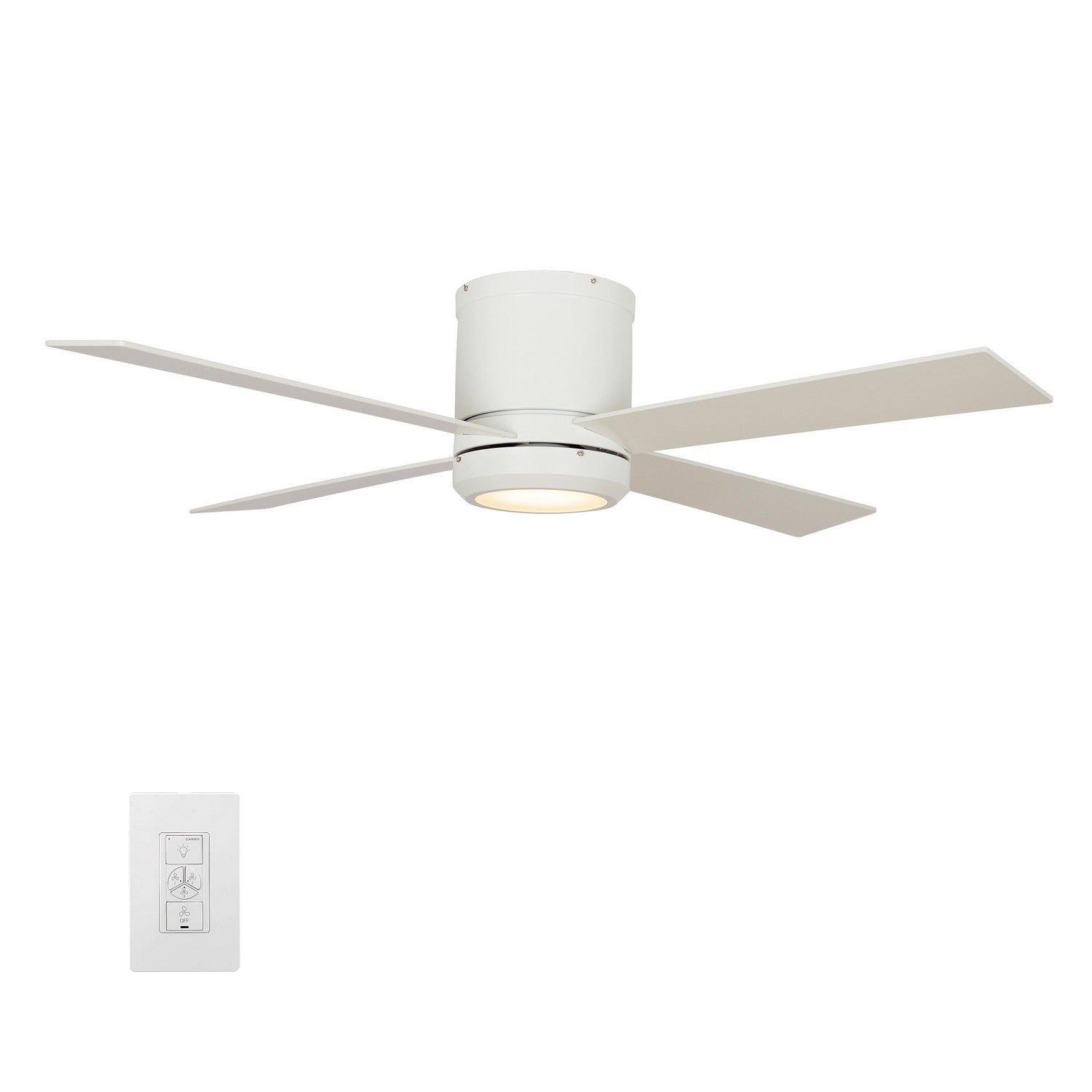 Carro - VWGS-524G-L12-W1-1FM - 52"Smart Ceiling Fan - Arlington - White