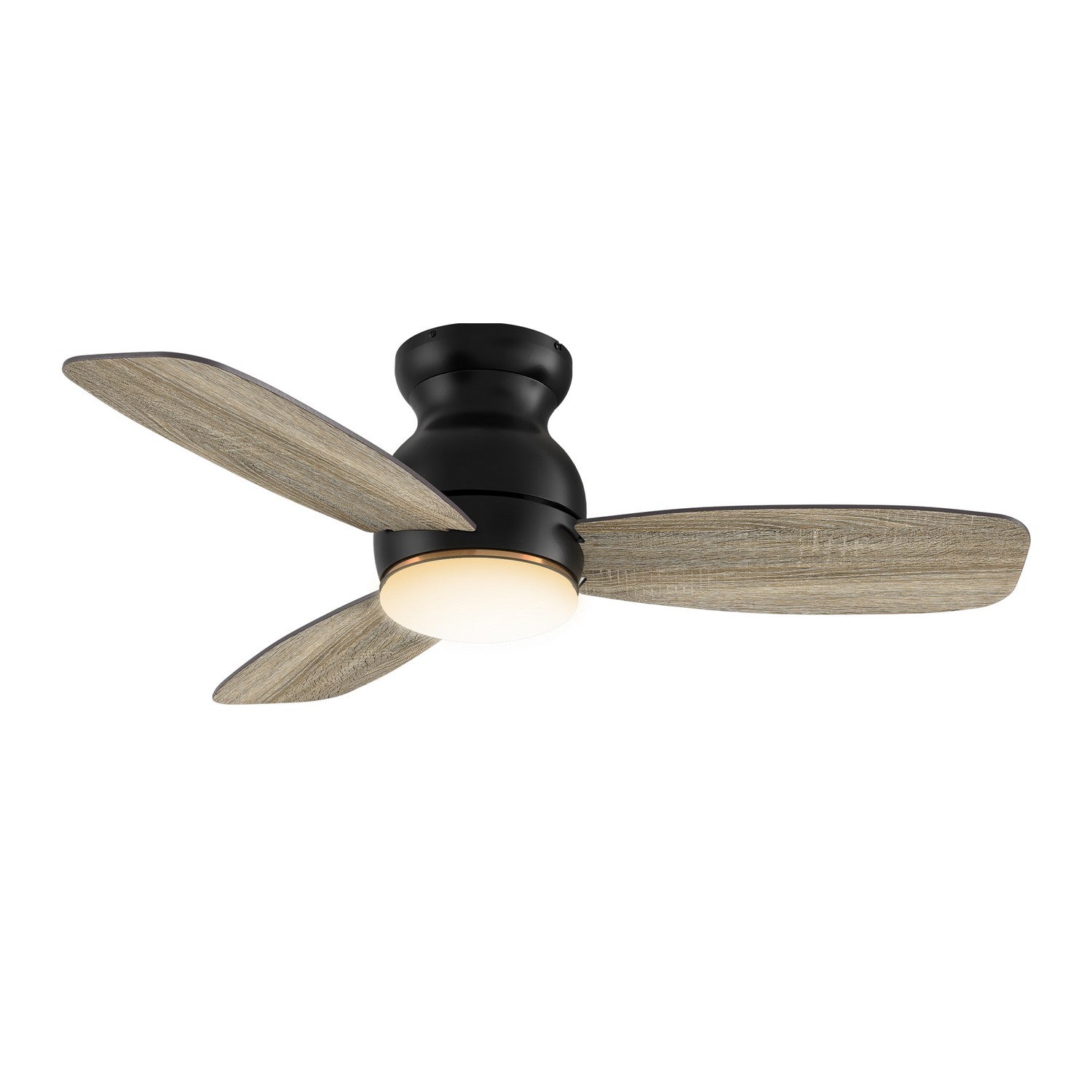 Carro - YDC443Q-L12-BG-1-FM - 44" Ceiling Fan - Honiton - Black