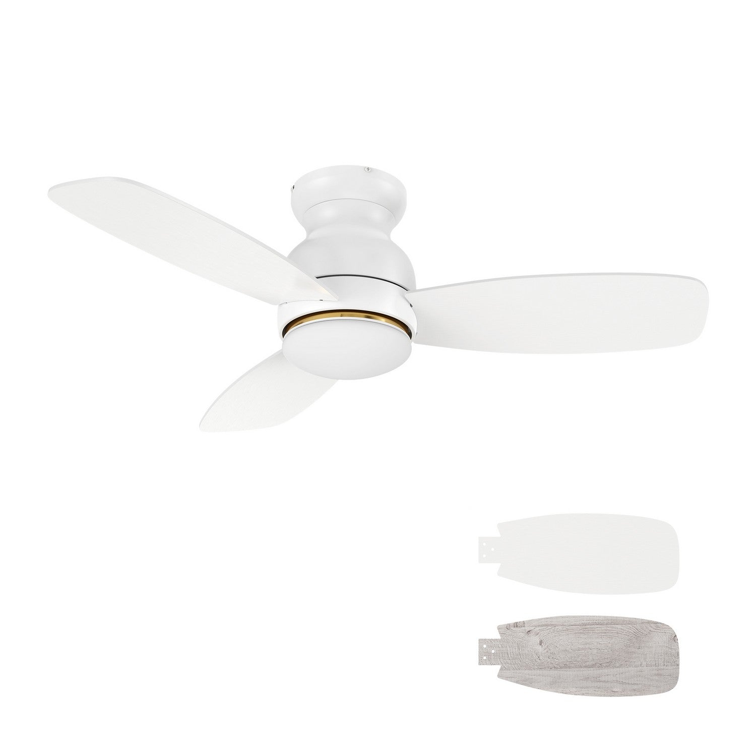 Carro - YDC443Q-L12-WP-1-FM - 44" Ceiling Fan - Honiton - White