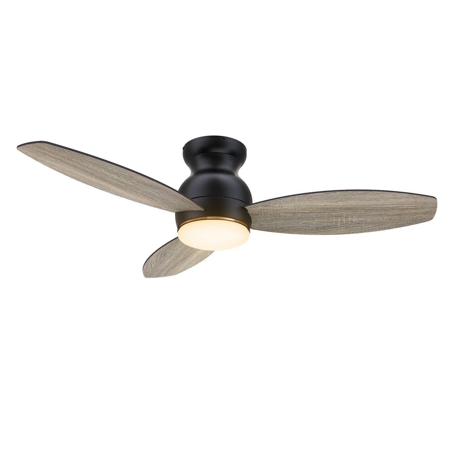 Carro - YDC483Q-L12-BG-1-FM - 48" Ceiling Fan - Honiton - Black