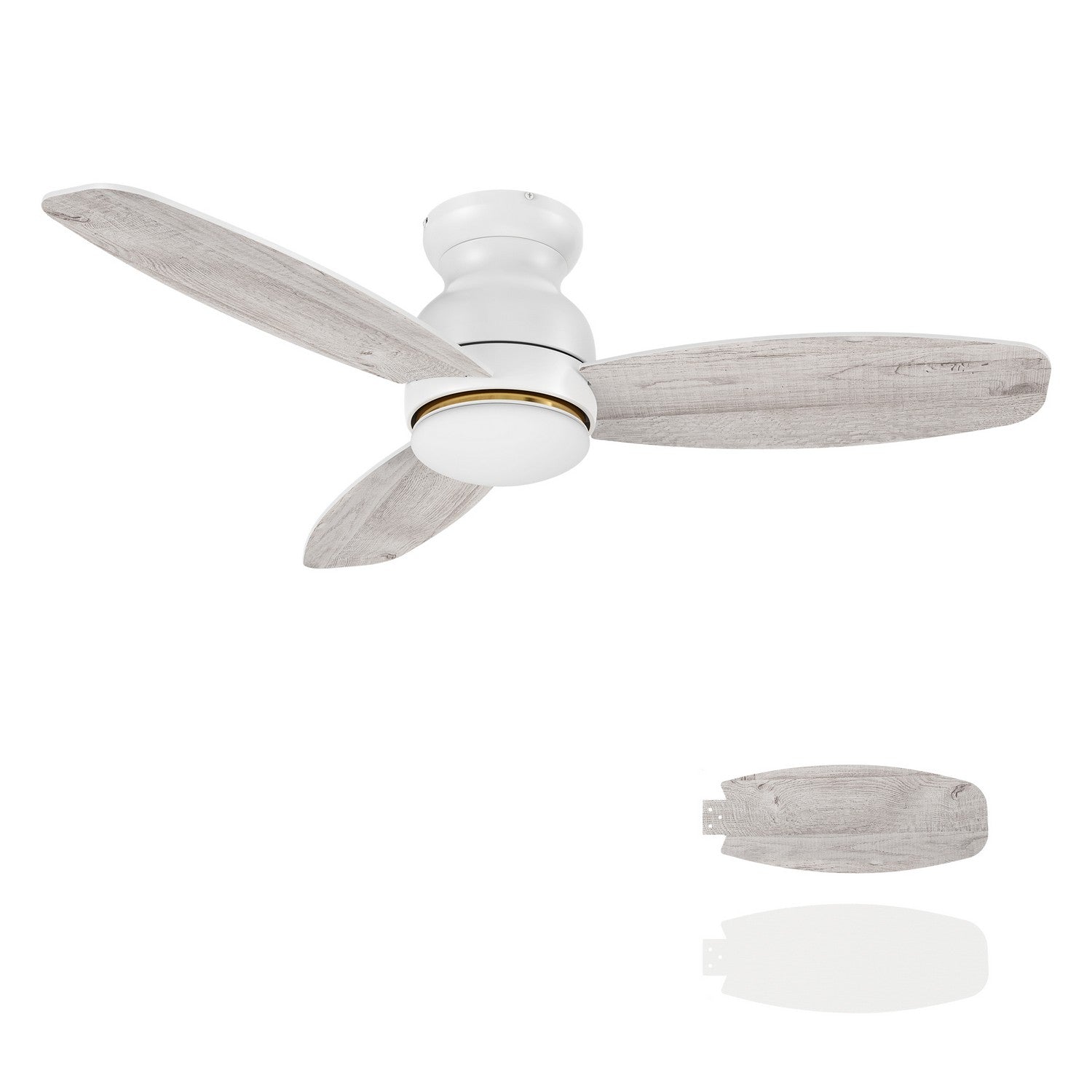 Carro - YDC483Q-L12-WP-1-FM - 48" Ceiling Fan - Honiton - White