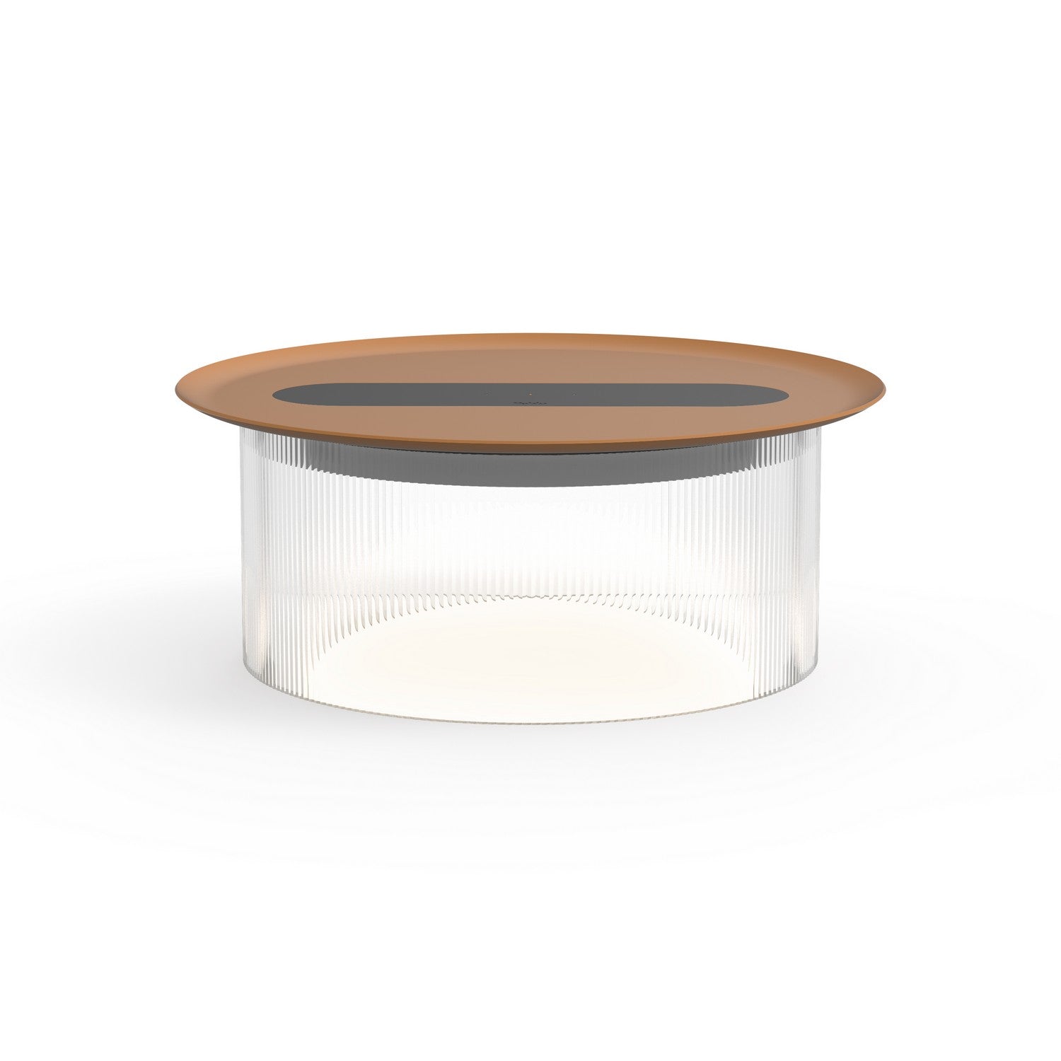 Pablo Designs - CARO SML CLR 12 TER - LED Table - Carousel - Clear/ Terracotta