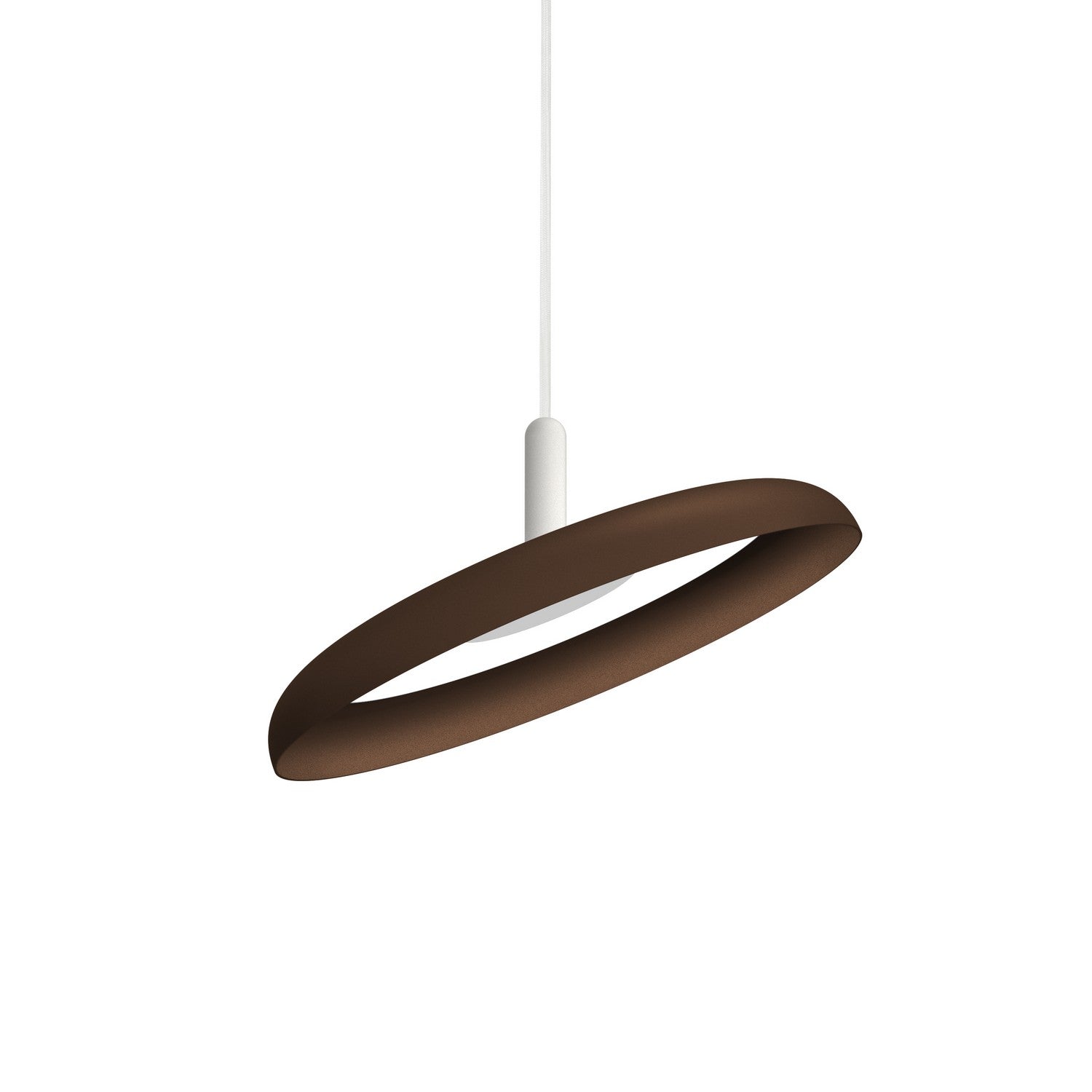 Pablo Designs - NIVE PND 15 BRN WHT - LED Pendant - Nivel - Espresso/ White