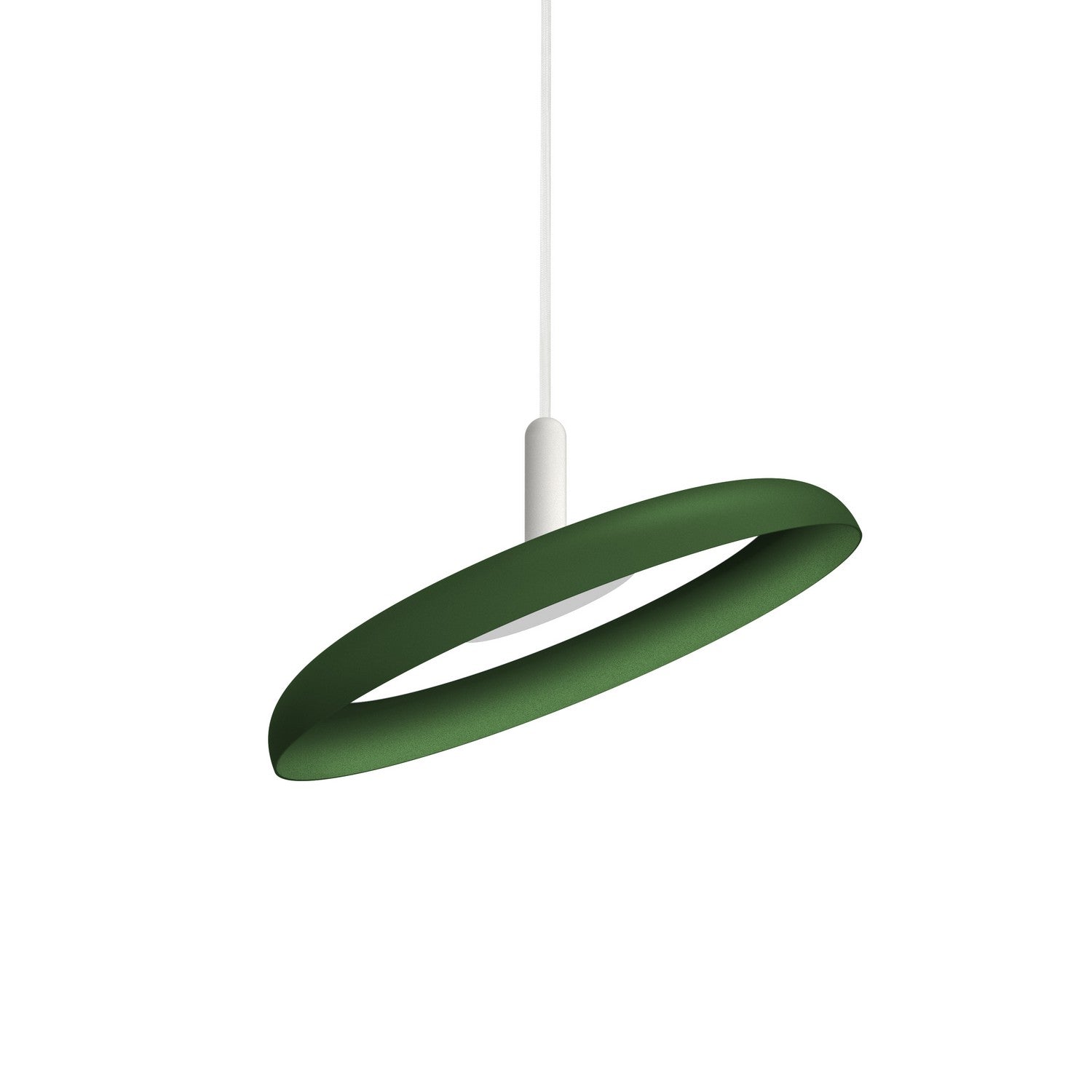 Pablo Designs - NIVE PND 15 GRN WHT - LED Pendant - Nivel - Forest/ White