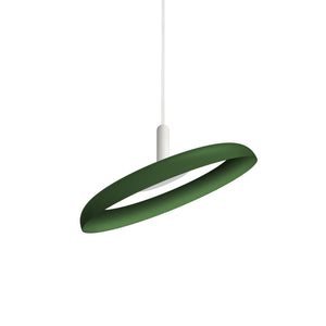 Pablo Designs - NIVE PND 15 GRN WHT - LED Pendant - Nivel - Forest/ White