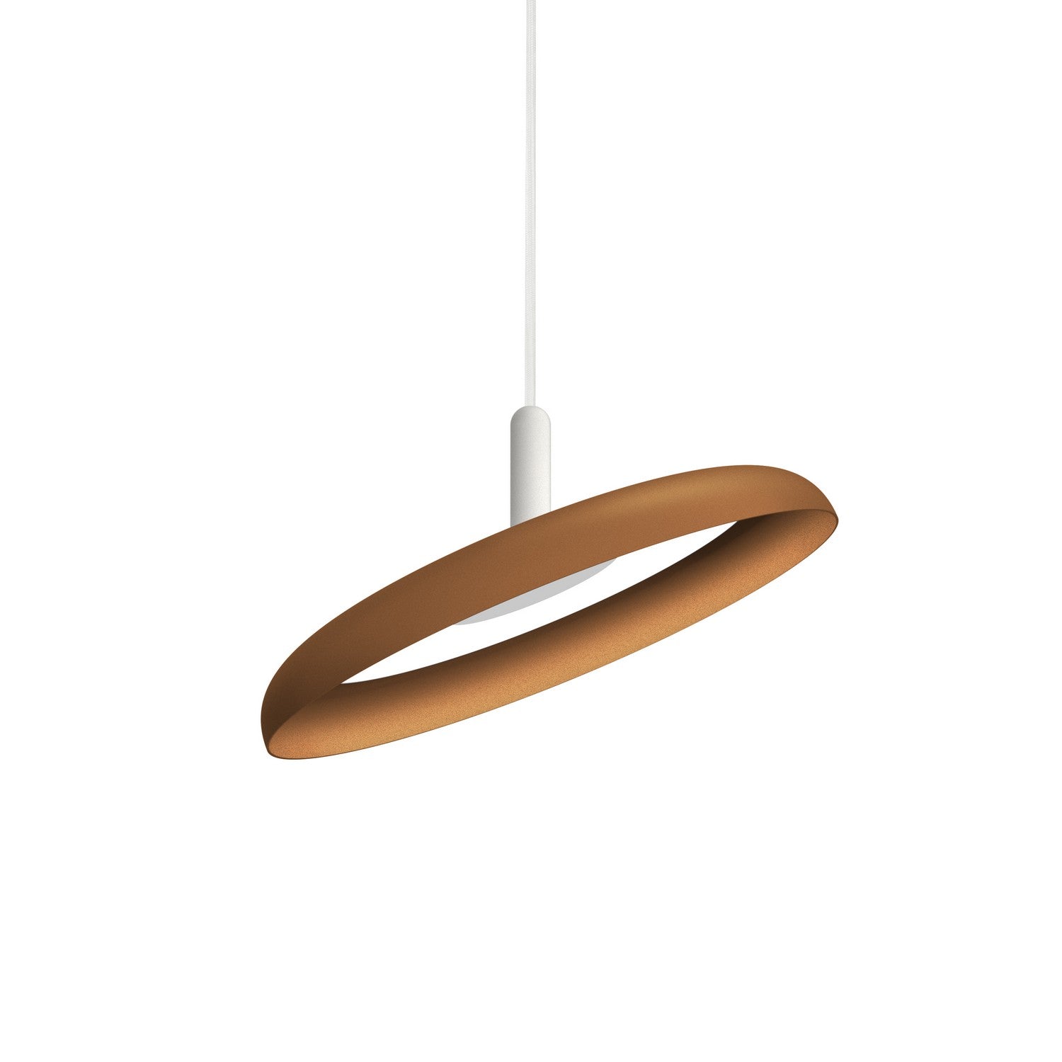 Pablo Designs - NIVE PND 15 TER WHT - LED Pendant - Nivel - Terracotta/ White