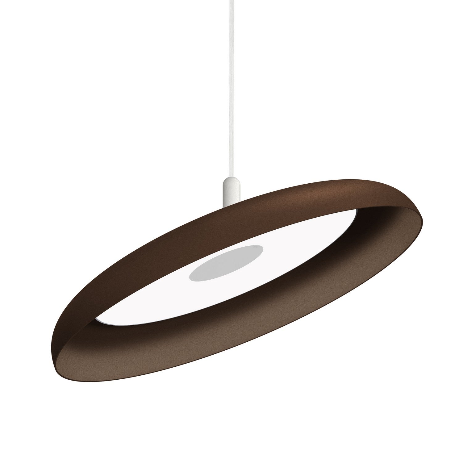 Pablo Designs - NIVE PND 22 BRN WHT - LED Pendant - Nivel - Espresso/ White