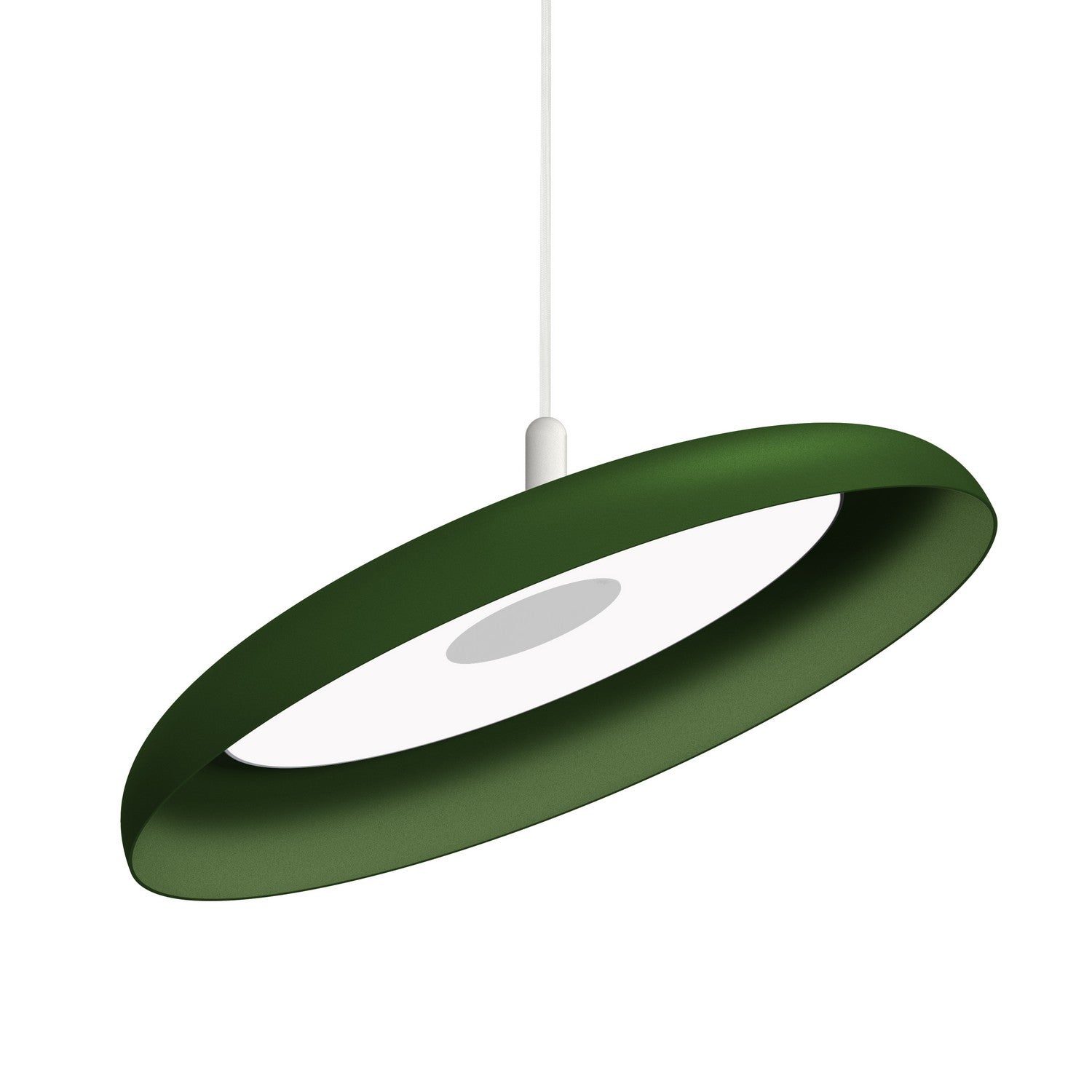 Pablo Designs - NIVE PND 22 GRN WHT - LED Pendant - Nivel - Forest/ White