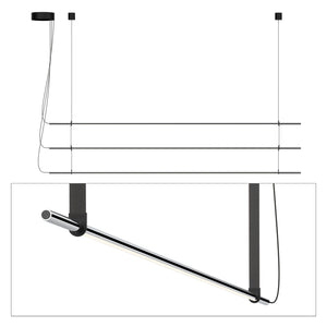 Pablo Designs - TO PND TPL CRM GPT - LED Pendant - TO - Chrome/Graphite