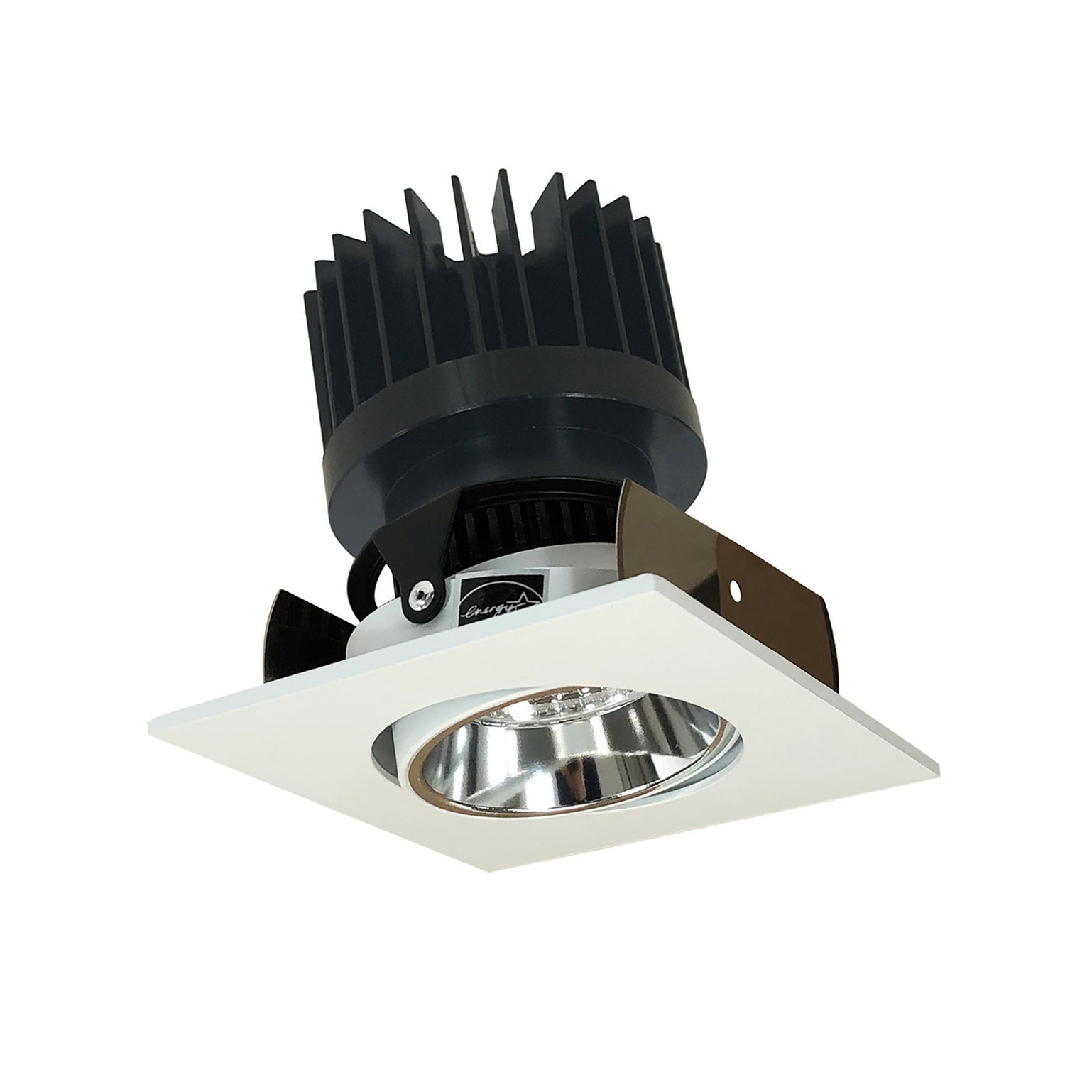 Nora Lighting - NIOB-2SC35XCMPW/HL - Regress Adjustable Trim - Rec Iolite - Specular Clear Reflector / Matte Powder White Flange