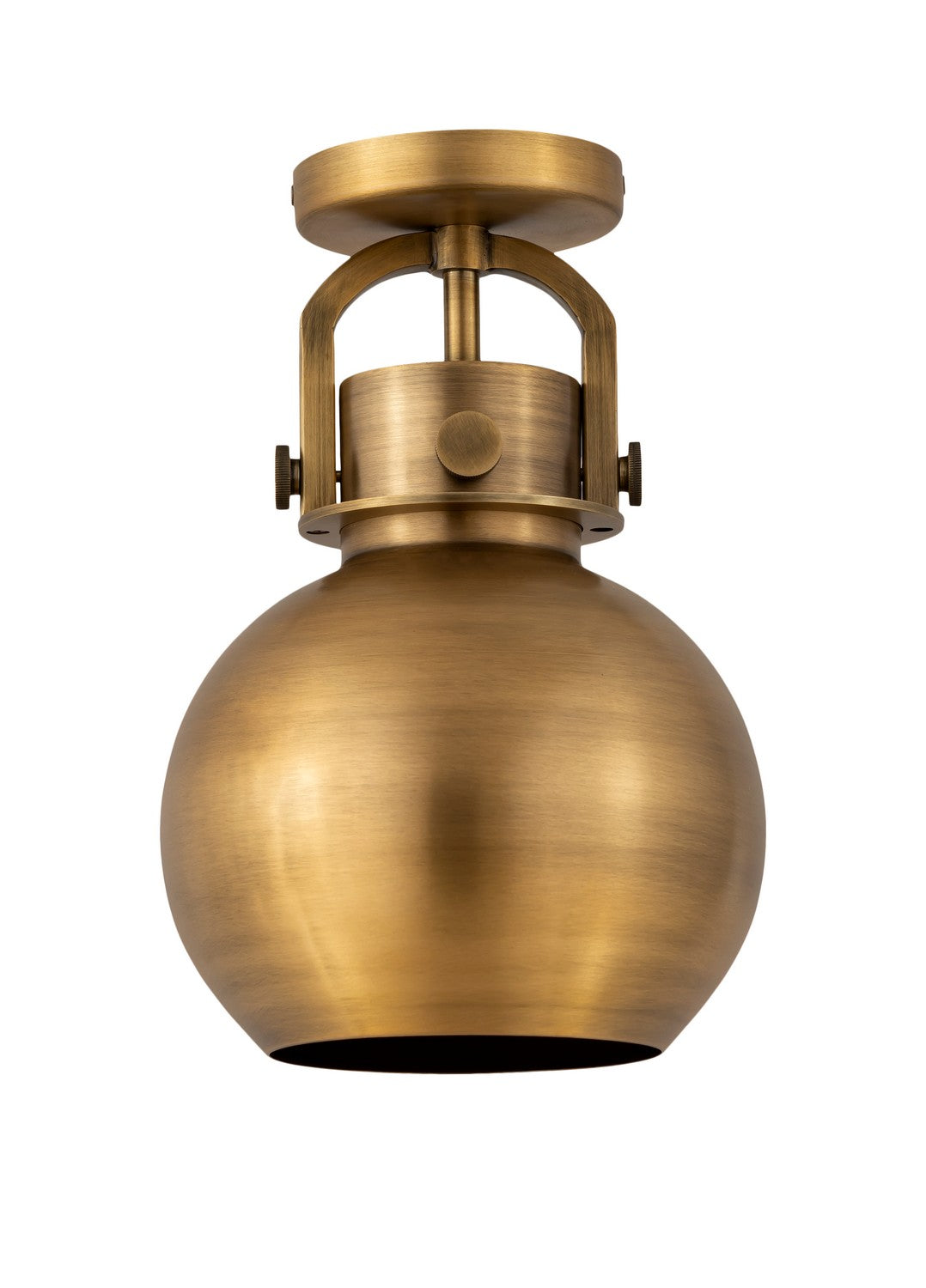 Innovations - 410-1F-BB-M410-8BB - One Light Flush Mount - Downtown Urban - Brushed Brass