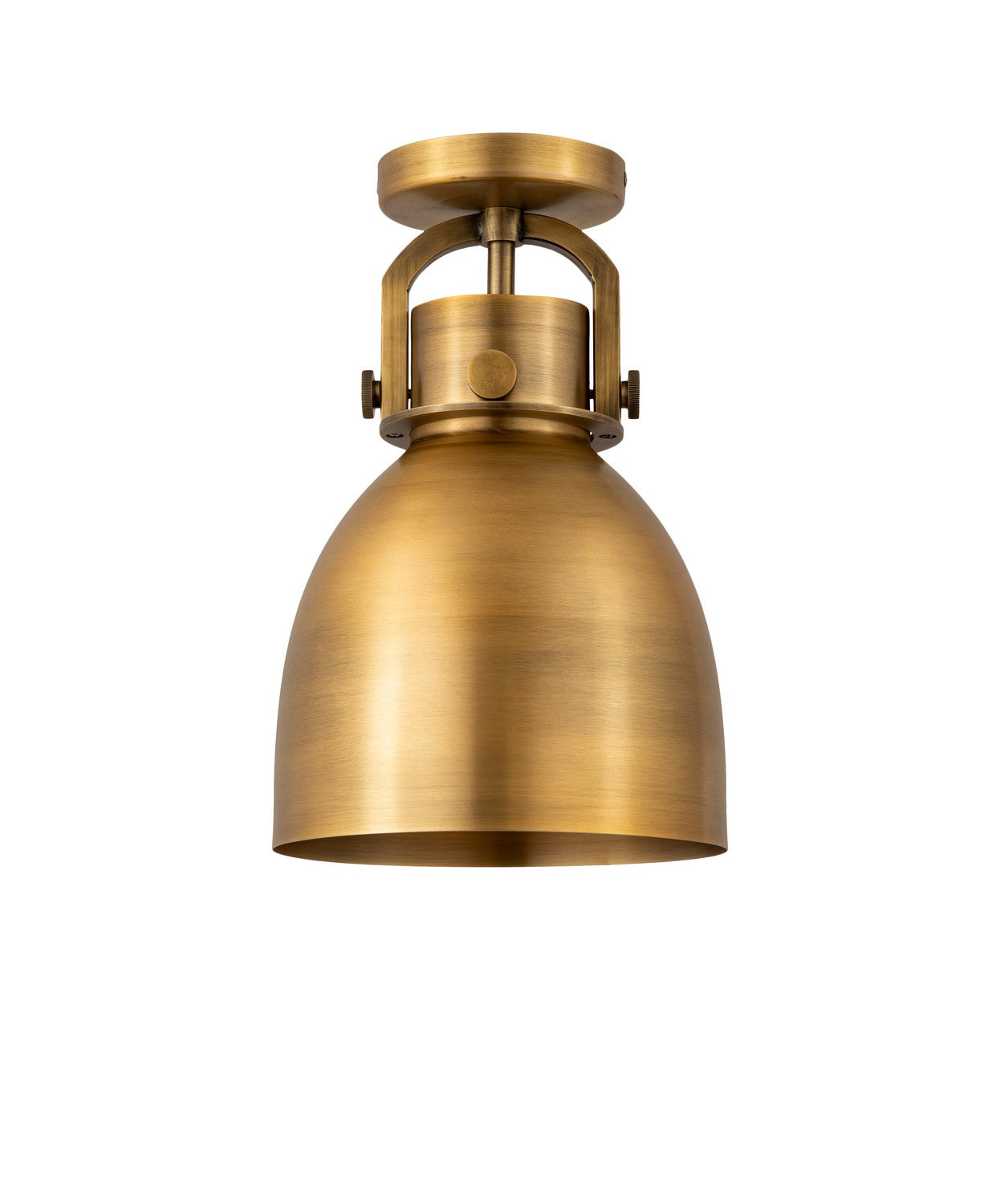 Innovations - 410-1F-BB-M412-8BB - One Light Flush Mount - Downtown Urban - Brushed Brass