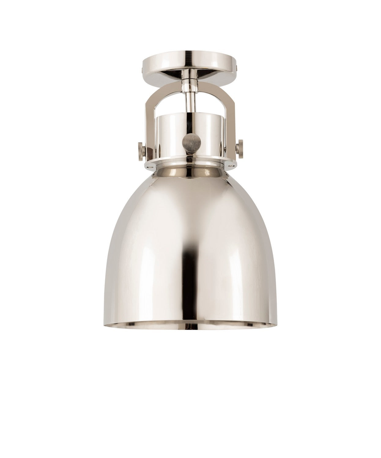 Innovations - 410-1F-PN-M412-8PN - One Light Flush Mount - Downtown Urban - Polished Nickel