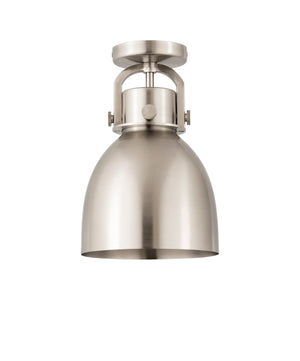 Innovations - 410-1F-SN-M412-8SN - One Light Flush Mount - Downtown Urban - Satin Nickel