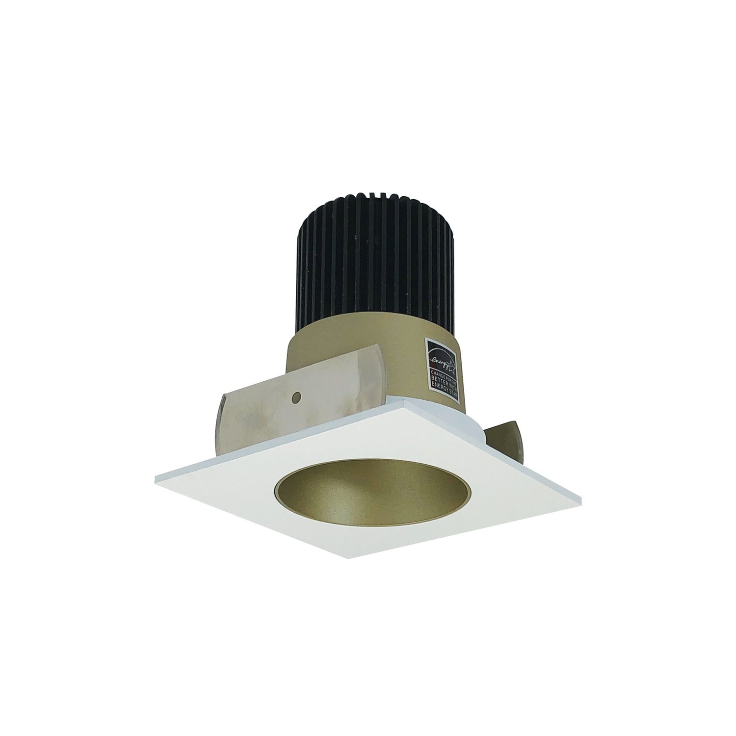 Nora Lighting - NIOB-2SNDC40XCHMPW/10 - Trim - Rec Iolite - Champagne Haze Reflector / Matte Powder White Flange