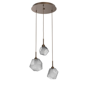 Hammerton Studio - CHB0039-03-FB-S-C01-L3-RTS - LED Pendant - Gem - Flat Bronze