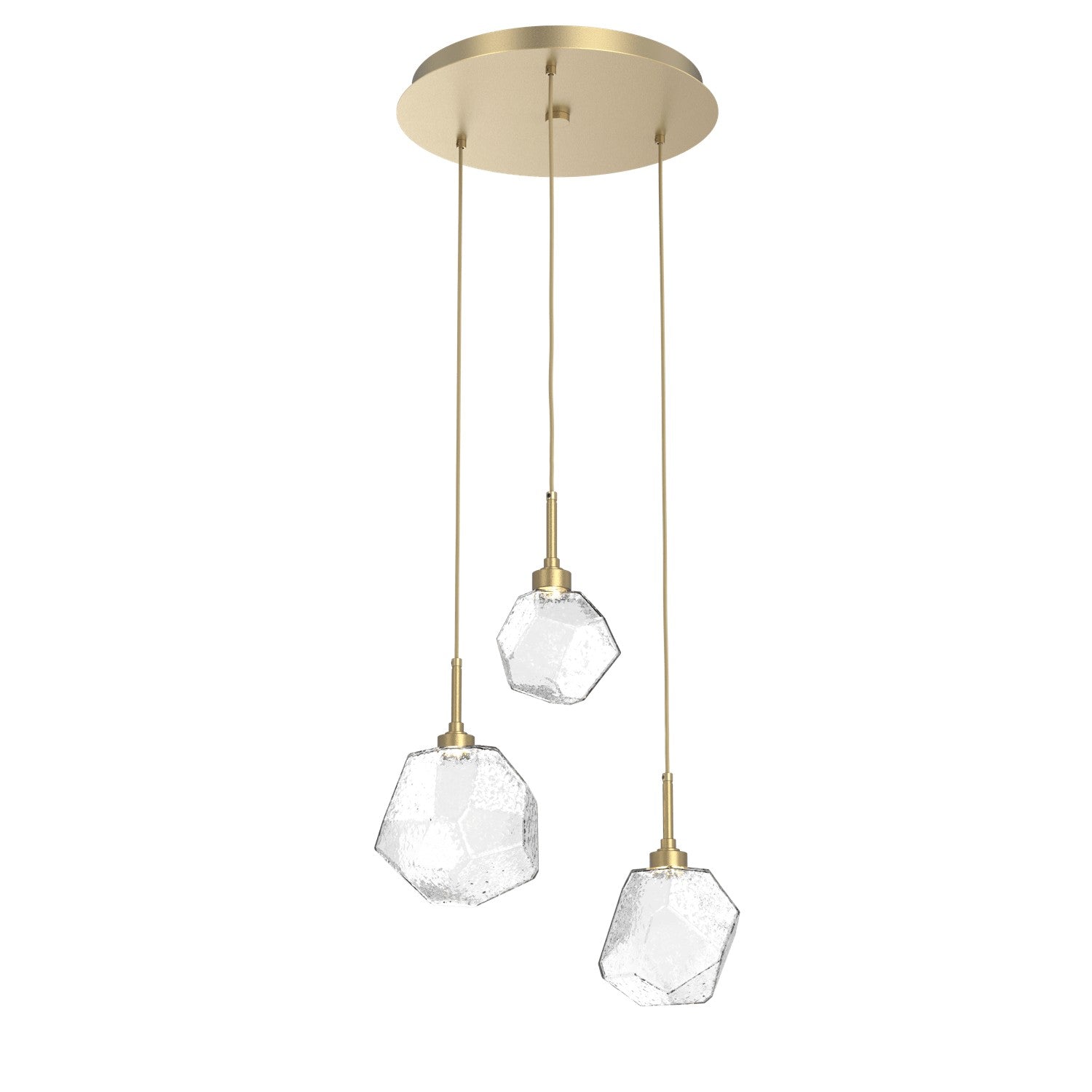 Hammerton Studio - CHB0039-03-GB-C-C01-L3-RTS - LED Pendant - Gem - Gilded Brass