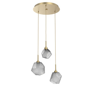 Hammerton Studio - CHB0039-03-GB-S-C01-L3-RTS - LED Pendant - Gem - Gilded Brass