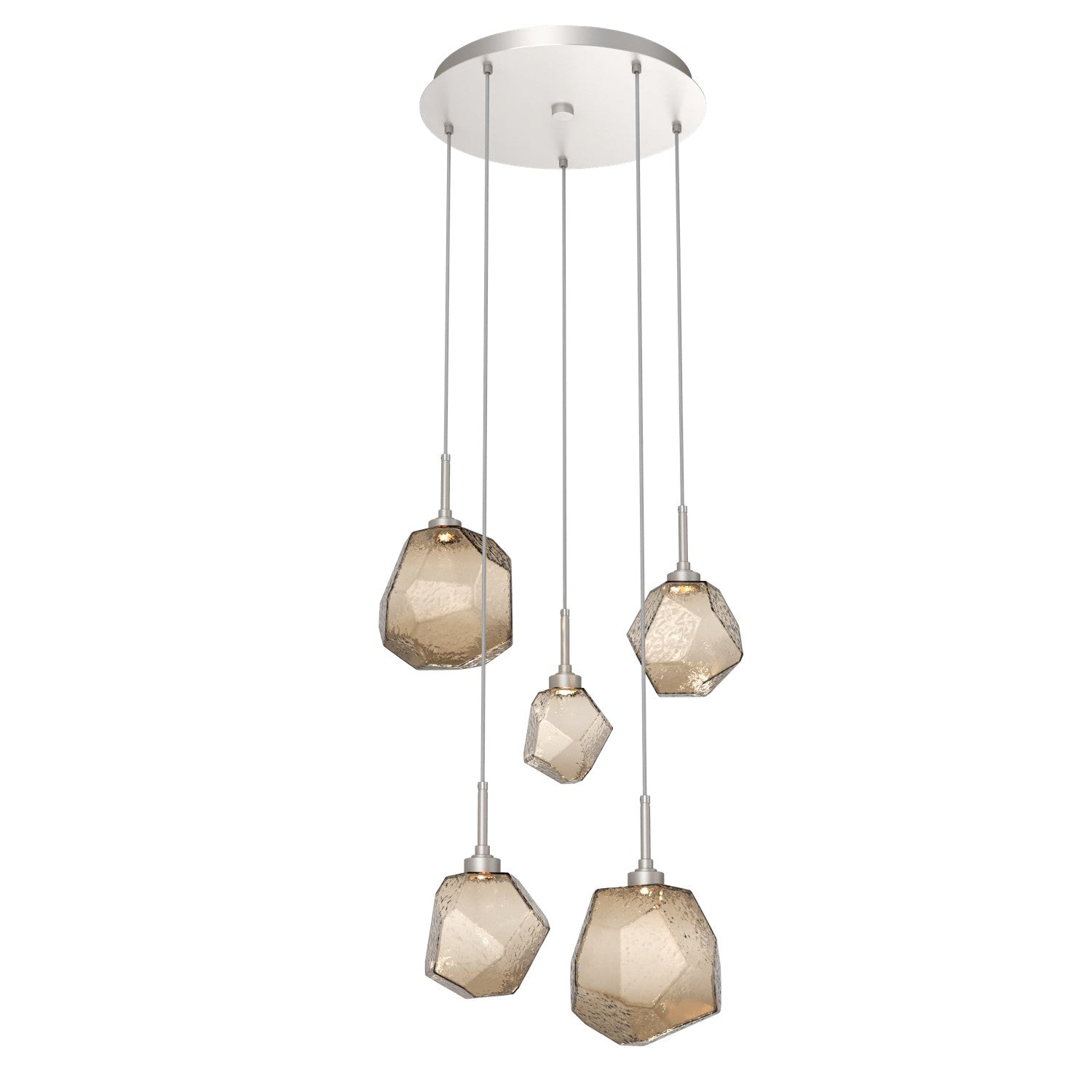 Hammerton Studio - CHB0039-05-BS-B-C01-L3-RTS - LED Pendant - Gem - Beige Silver