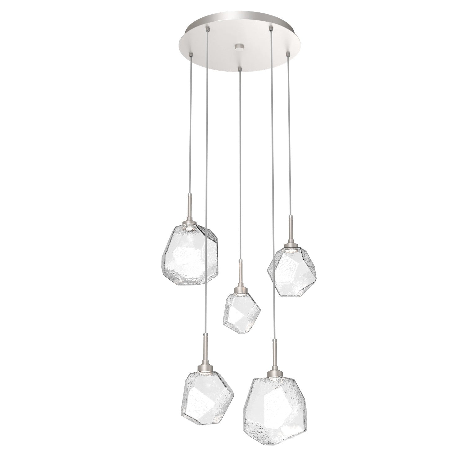 Hammerton Studio - CHB0039-05-BS-C-C01-L3-RTS - LED Pendant - Gem - Beige Silver