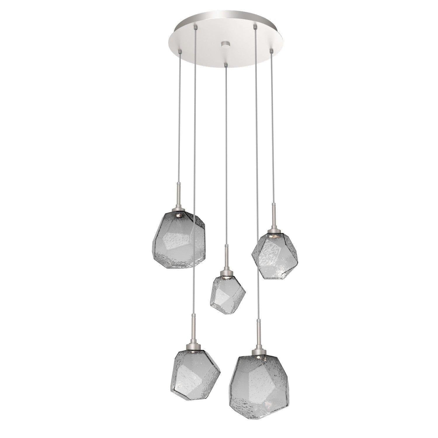 Hammerton Studio - CHB0039-05-BS-S-C01-L3-RTS - LED Pendant - Gem - Beige Silver
