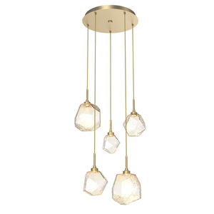Hammerton Studio - CHB0039-05-GB-A-C01-L3-RTS - LED Pendant - Gem - Gilded Brass