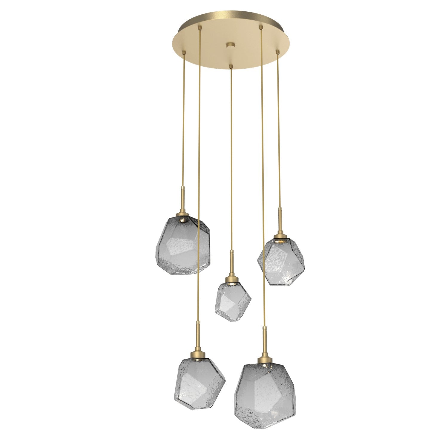 Hammerton Studio - CHB0039-05-GB-S-C01-L3-RTS - LED Pendant - Gem - Gilded Brass