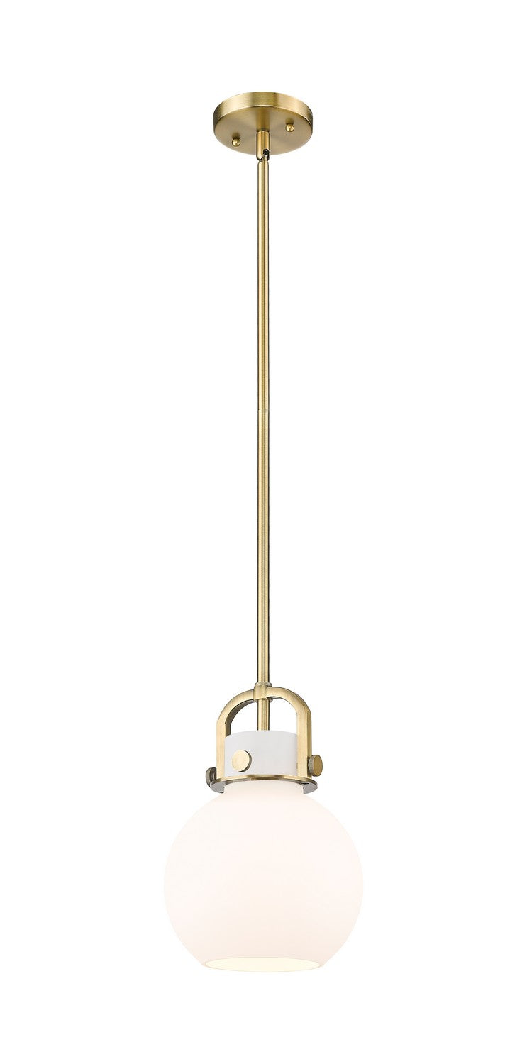 Innovations - 410-1SS-BB-G410-8WH - One Light Pendant - Downtown Urban - Brushed Brass