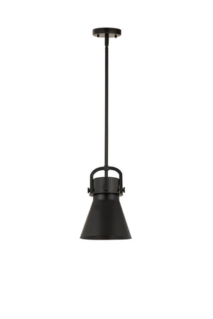 Innovations - 410-1SS-BK-M411-8BK - One Light Pendant - Downtown Urban - Matte Black