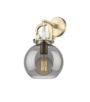 Innovations - 410-1W-BB-G410-8SM - One Light Wall Sconce - Newton - Brushed Brass