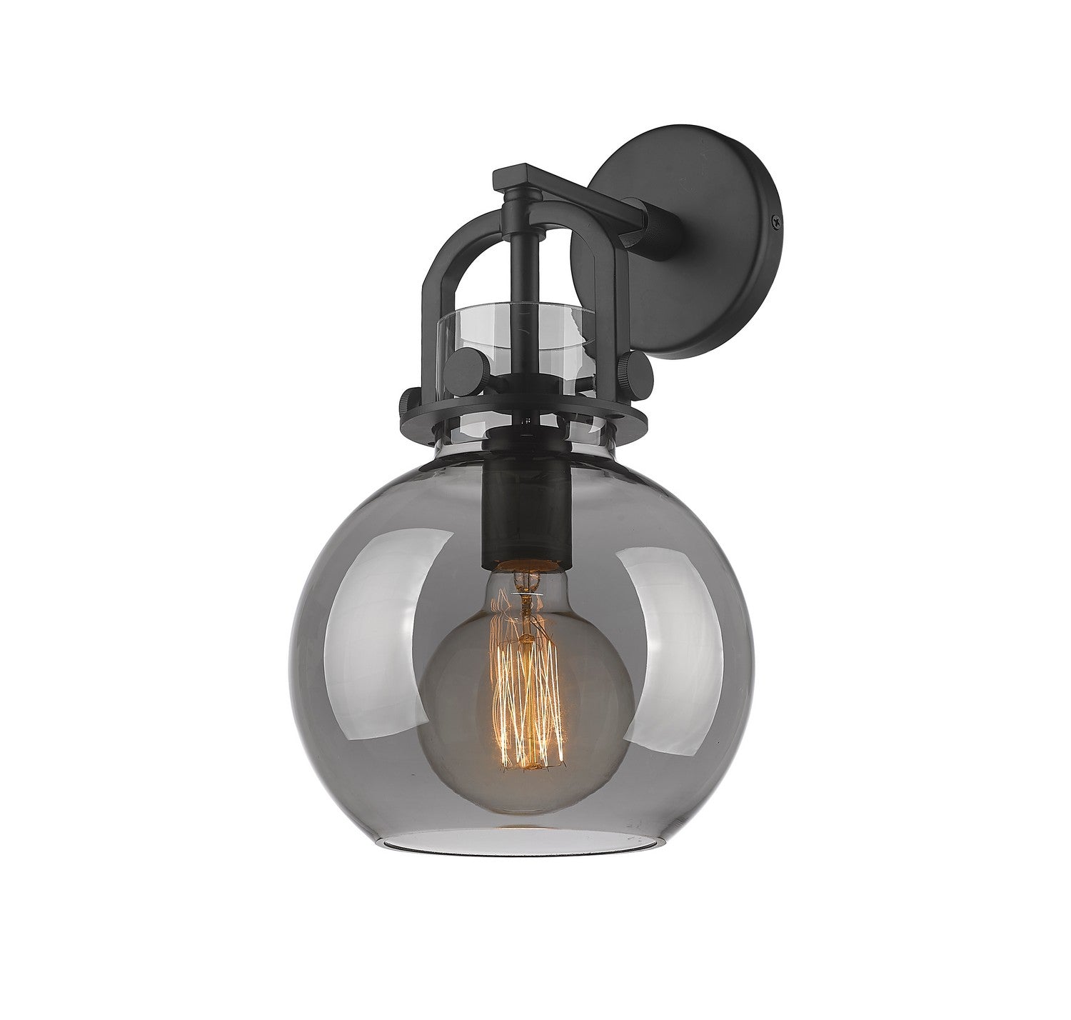 Innovations - 410-1W-BK-G410-8SM - One Light Wall Sconce - Newton - Matte Black