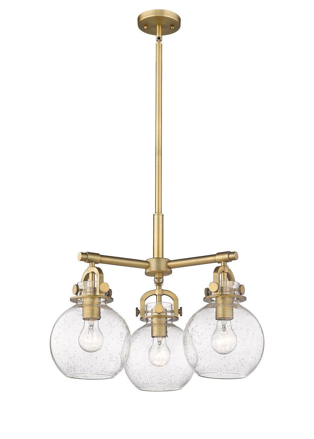 Innovations - 410-3CR-BB-G410-7SDY - Three Light Pendant - Downtown Urban - Brushed Brass