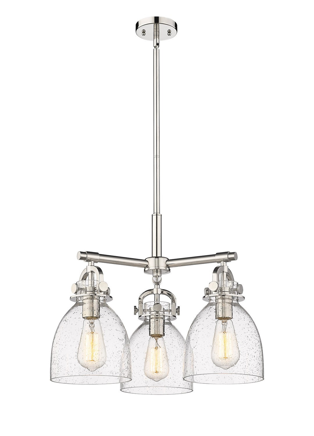 Innovations - 410-3CR-PN-G412-7SDY - Three Light Pendant - Downtown Urban - Polished Nickel