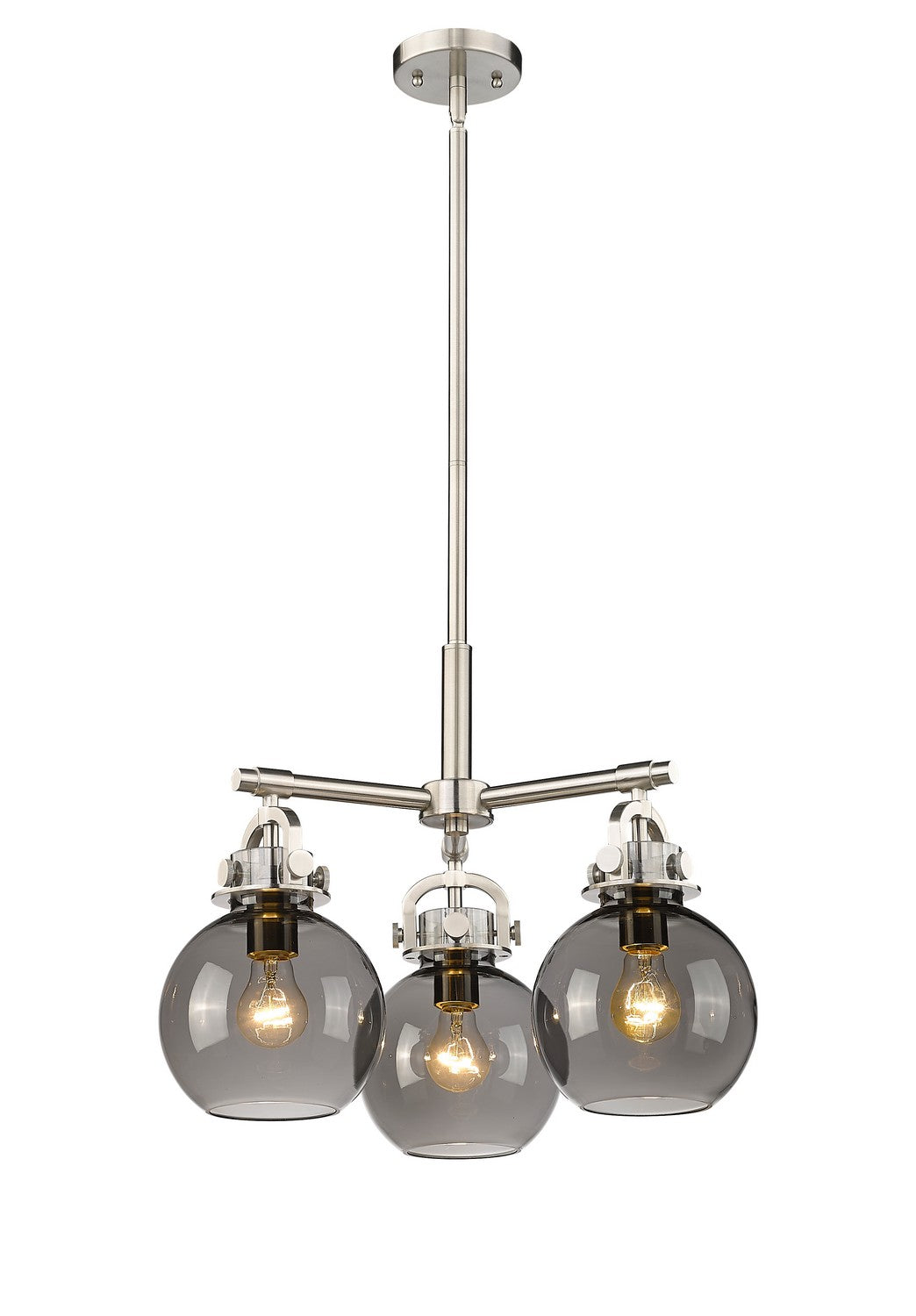 Innovations - 410-3CR-SN-G410-7SM - Three Light Pendant - Downtown Urban - Satin Nickel