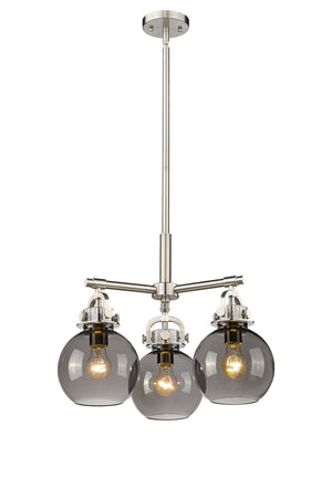 Innovations - 410-3CR-SN-G410-7SM - Three Light Pendant - Downtown Urban - Satin Nickel