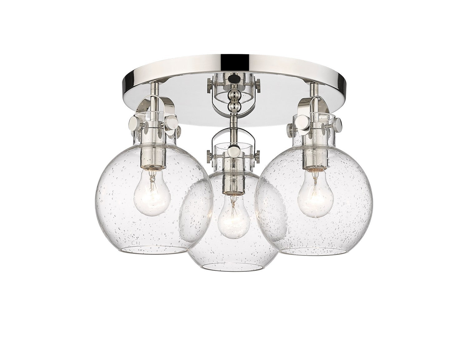 Innovations - 410-3F-PN-G410-7SDY - Three Light Flush Mount - Downtown Urban - Polished Nickel