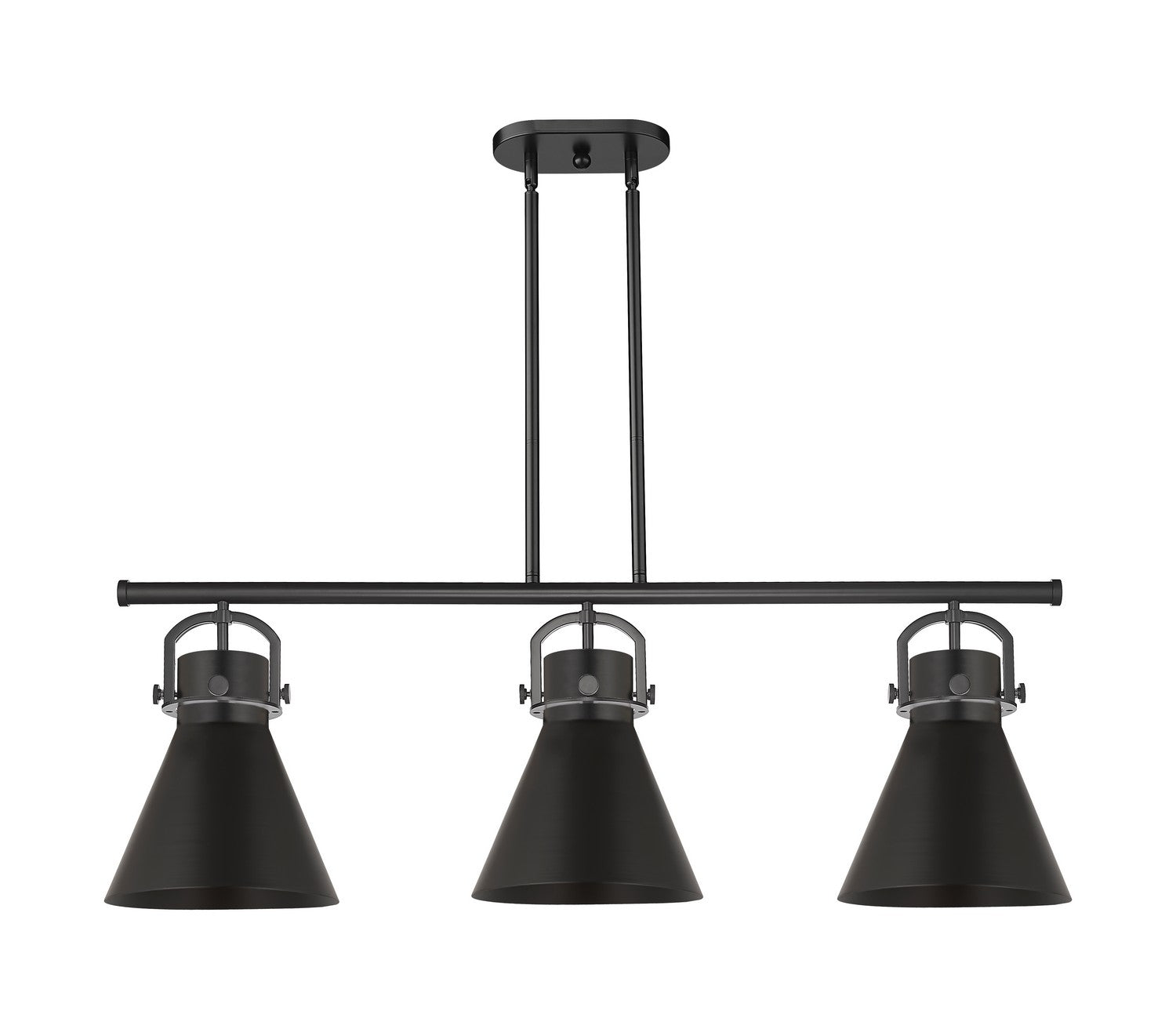 Innovations - 410-3I-BK-M411-10BK - Three Light Island Pendant - Downtown Urban - Matte Black