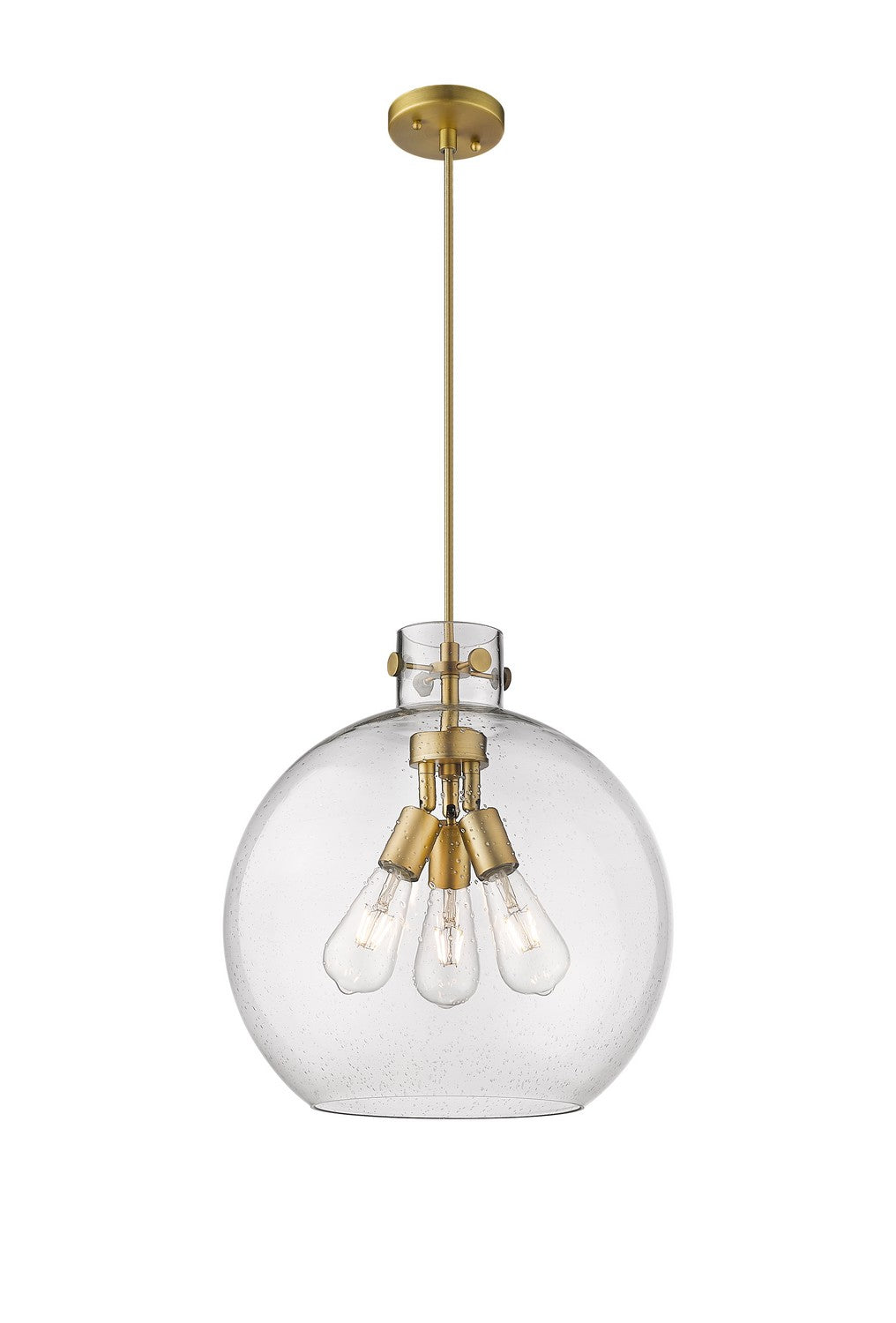 Innovations - 410-3PL-BB-G410-16CL - Three Light Pendant - Downtown Urban - Brushed Brass