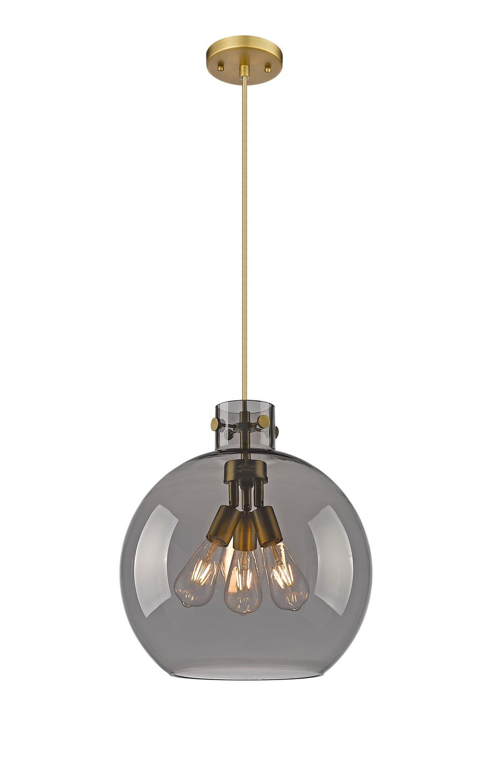 Innovations - 410-3PL-BB-G410-16SM - Three Light Pendant - Downtown Urban - Brushed Brass