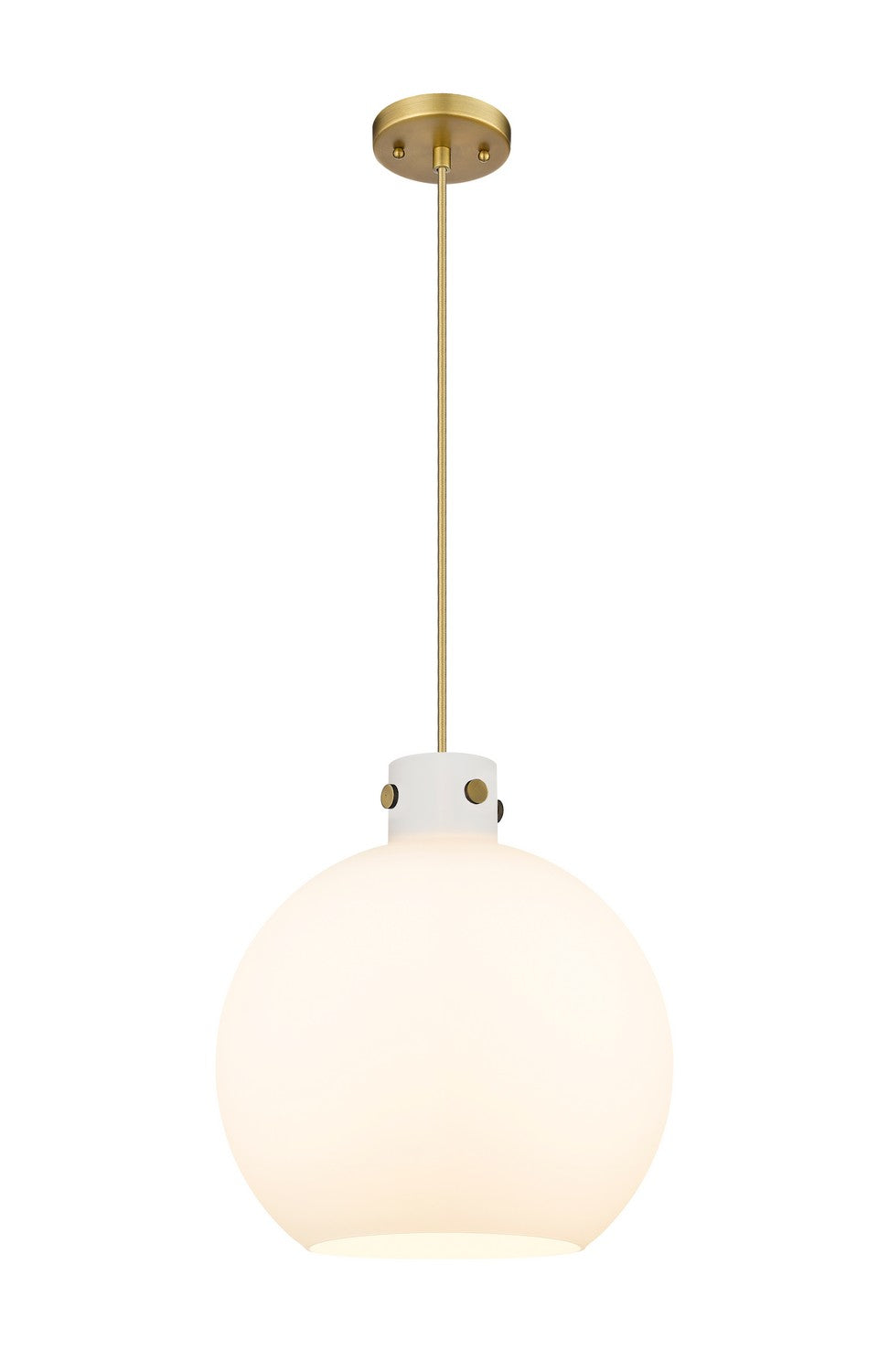 Innovations - 410-3PL-BB-G410-16WH - Three Light Pendant - Downtown Urban - Brushed Brass