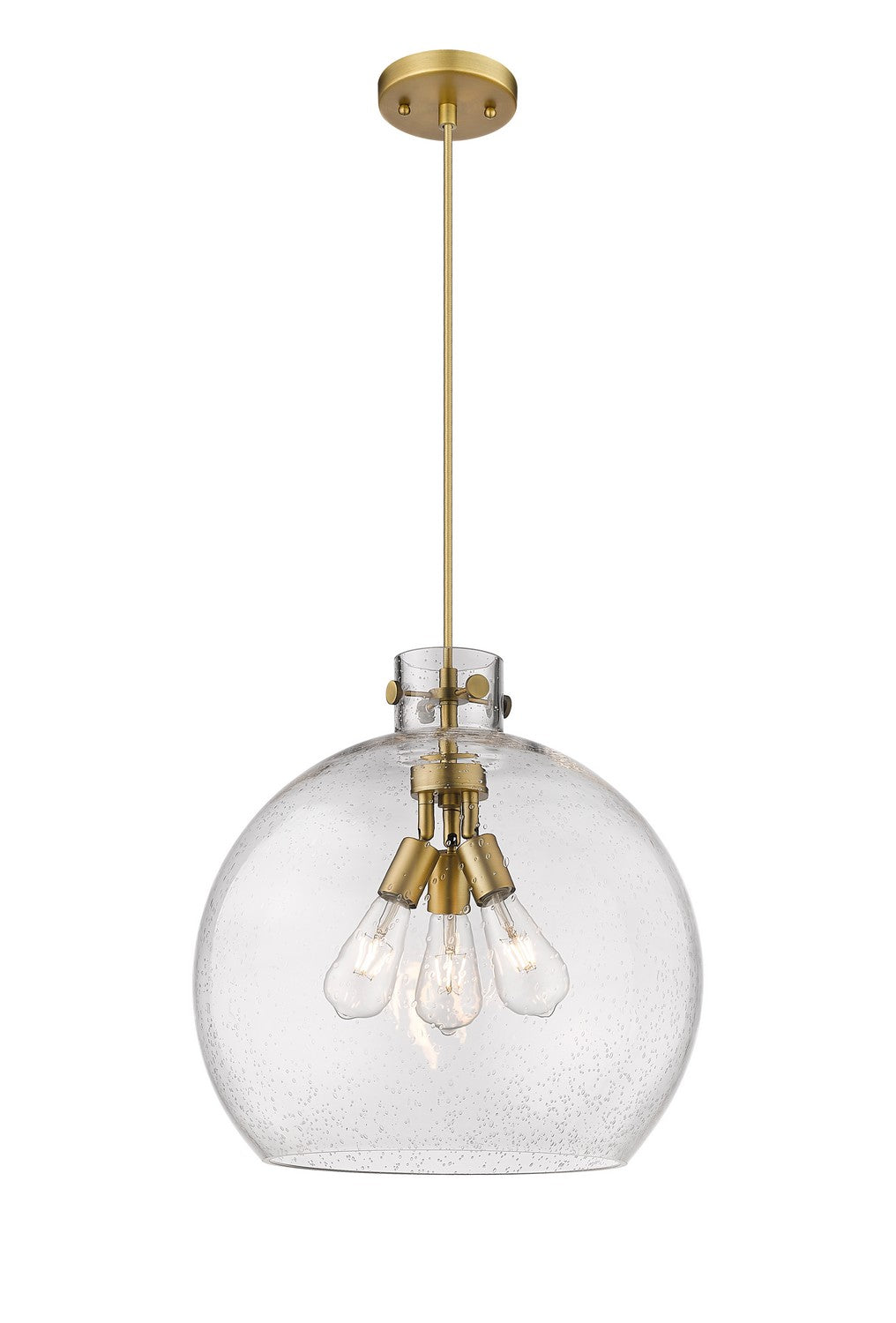 Innovations - 410-3PL-BB-G410-18SDY - Three Light Pendant - Downtown Urban - Brushed Brass