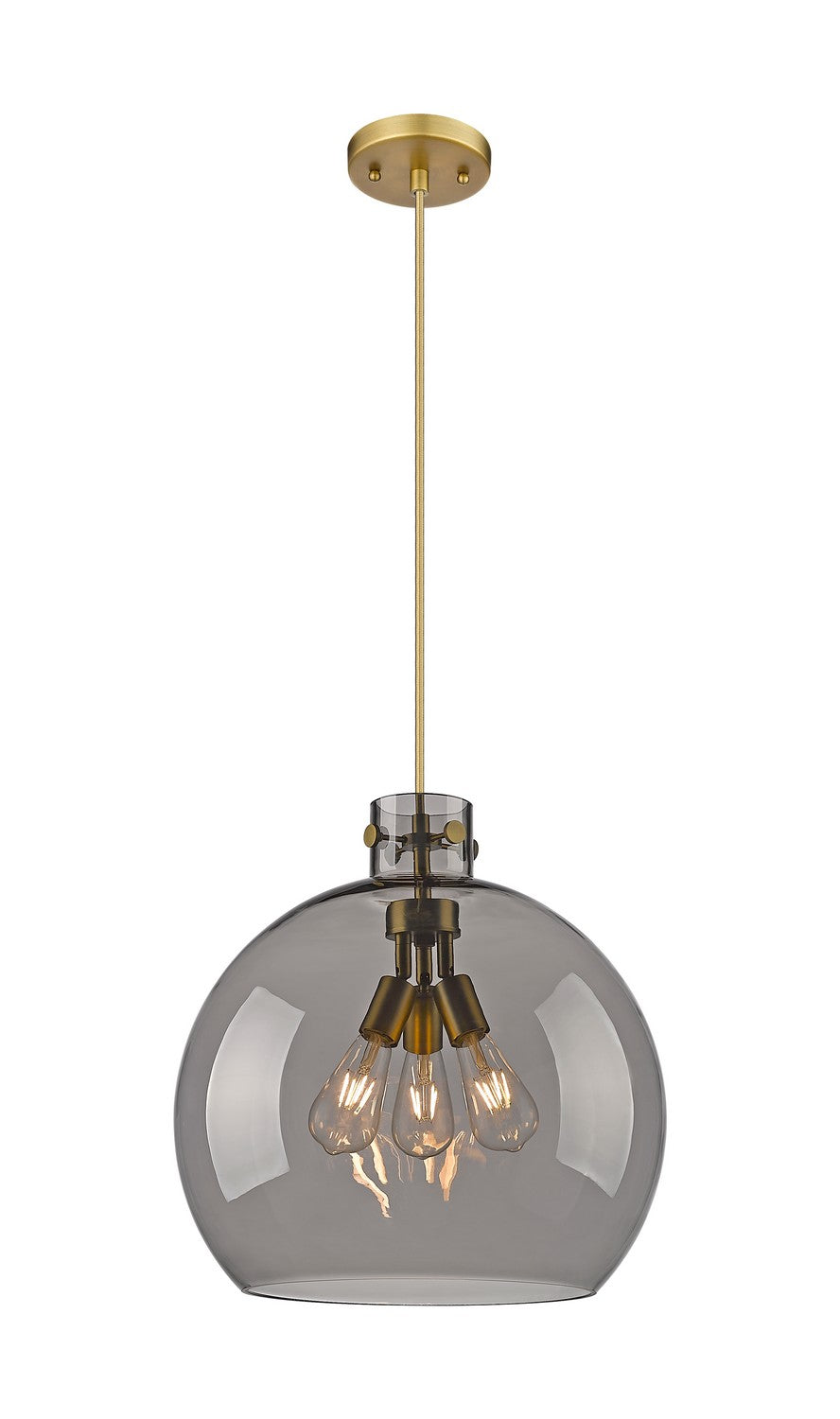 Innovations - 410-3PL-BB-G410-18SM - Three Light Pendant - Downtown Urban - Brushed Brass