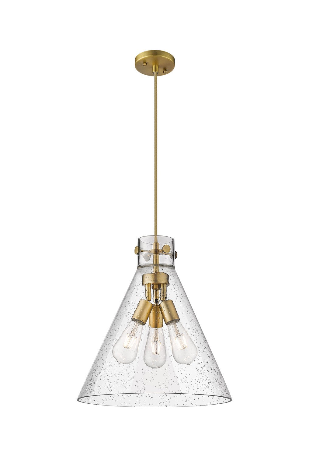 Innovations - 410-3PL-BB-G411-16SDY - Three Light Pendant - Downtown Urban - Brushed Brass