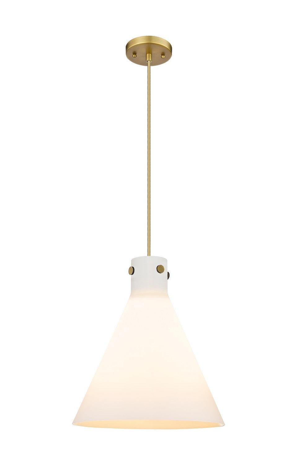 Innovations - 410-3PL-BB-G411-16WH - Three Light Pendant - Downtown Urban - Brushed Brass